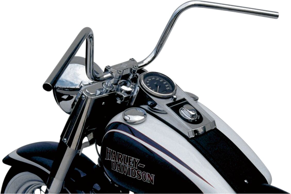 HANDLEBAR APEHANGER STEEL Ø 25.4 CHROME PLATED, CABLE INDENT - Bild 2