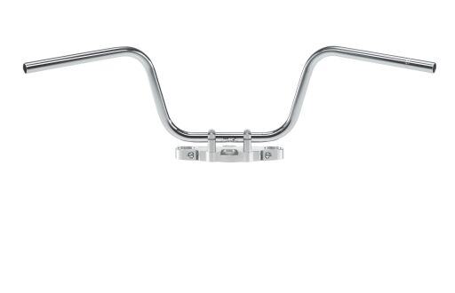 HANDLEBAR APEHANGER STEEL Ø 25.4 CHROME PLATED, CABLE INDENT - Bild 3