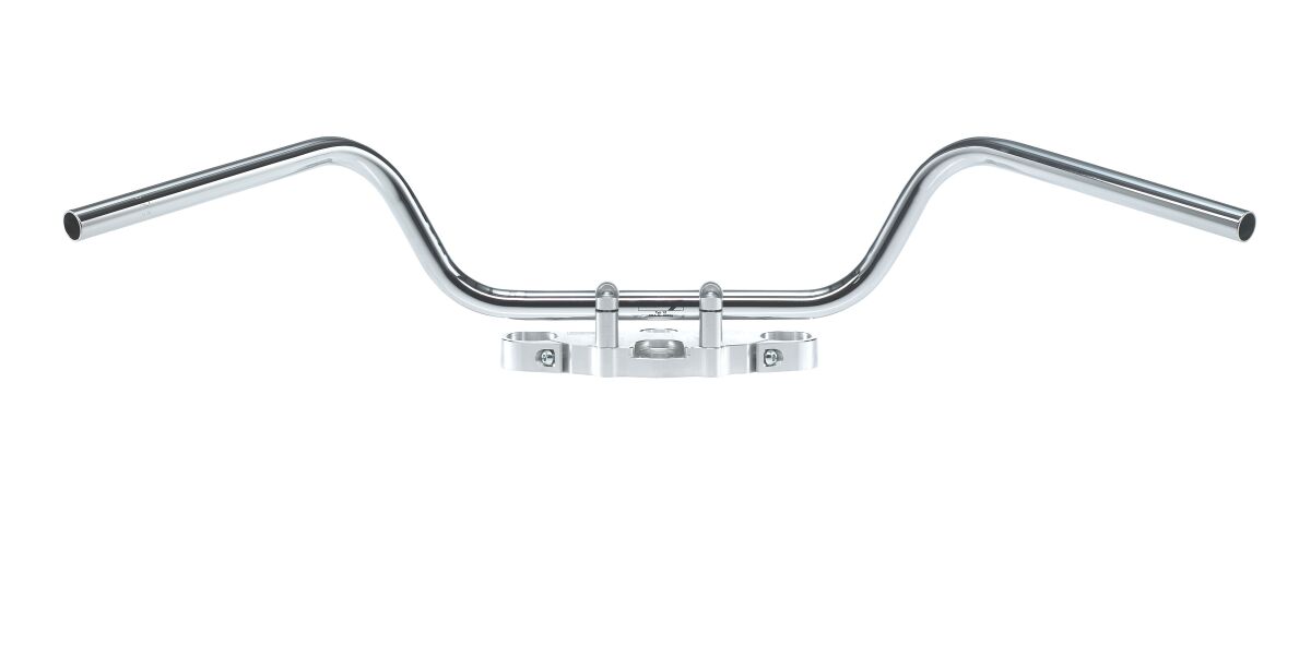 HANDLEBAR MYSTIC HIGH STEEL Ø 25.4 CHROME PLATED, CABLE INDENT - Bild 2