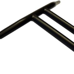 HANDLEBAR BUFFALO T-BAR 1-1/4" FLAT BLACK 14"