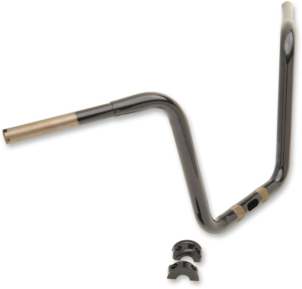 HANDLEBAR 1-1/4" APE HANGER 12" TOURING GLOSS BLACK - Bild 2