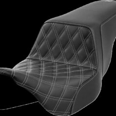 Step-Up Seat - Front Lattice Stitch - Dark Gray Stitch Flt
