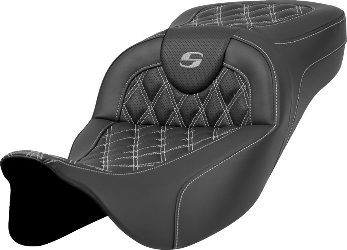 Roadsofa™ Seat - Lattice Stitch - Silver Stitch - Extended Reach Flt