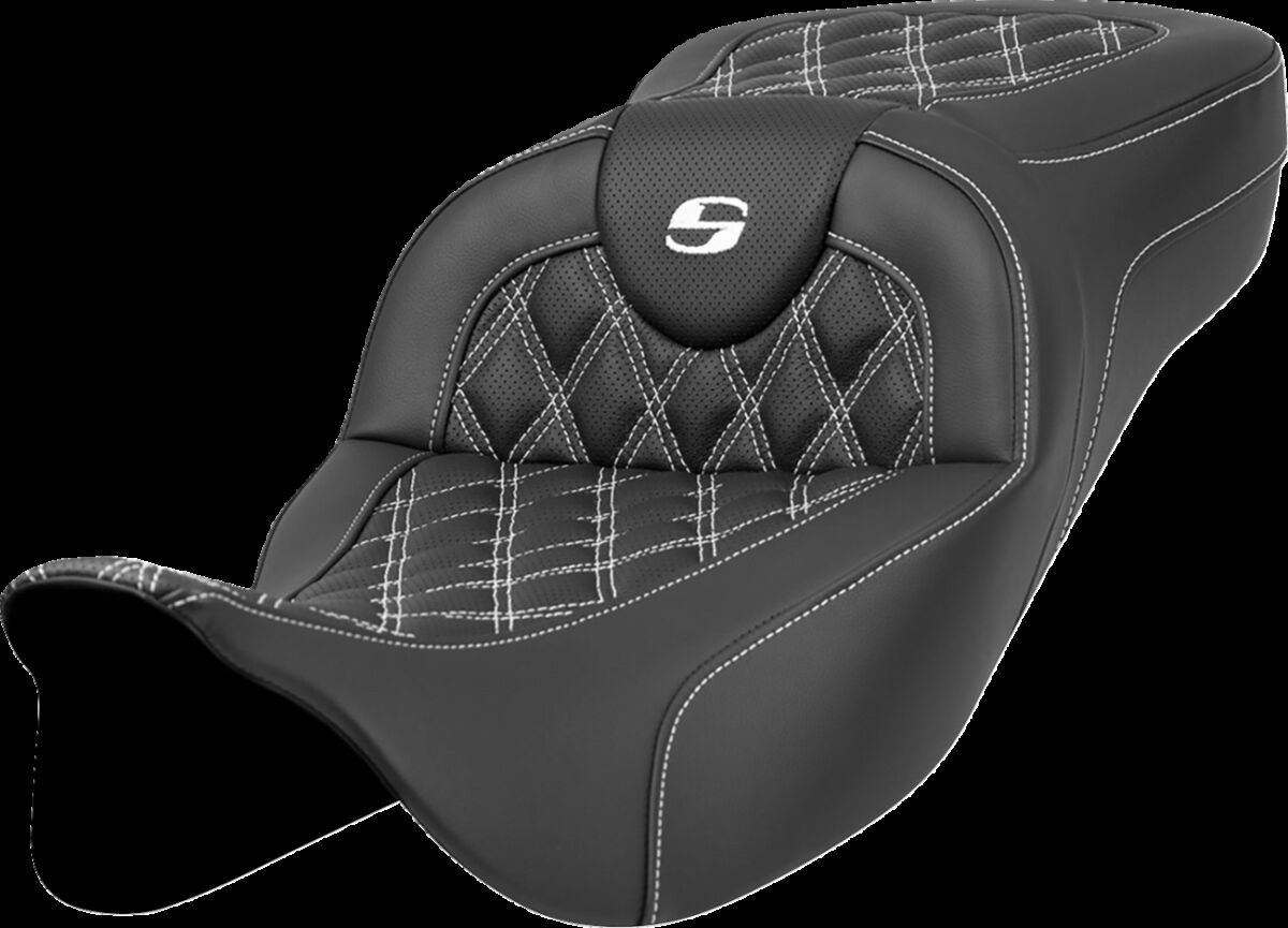 Roadsofa™ Seat - Lattice Stitch - White Stitch - Extended Reach Flt