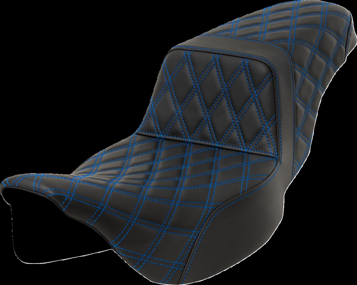 Step-Up Seat - Lattice Stitch - Blue Stitch - Extended Reach Flt