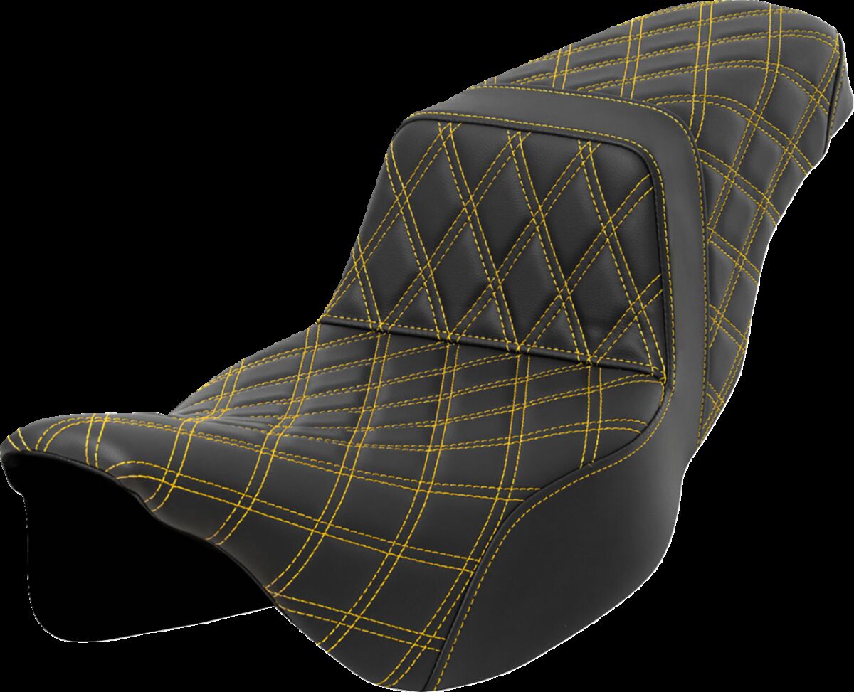 Step-Up Seat - Lattice Stitch - Gold Stitch - Extended Reach Flt