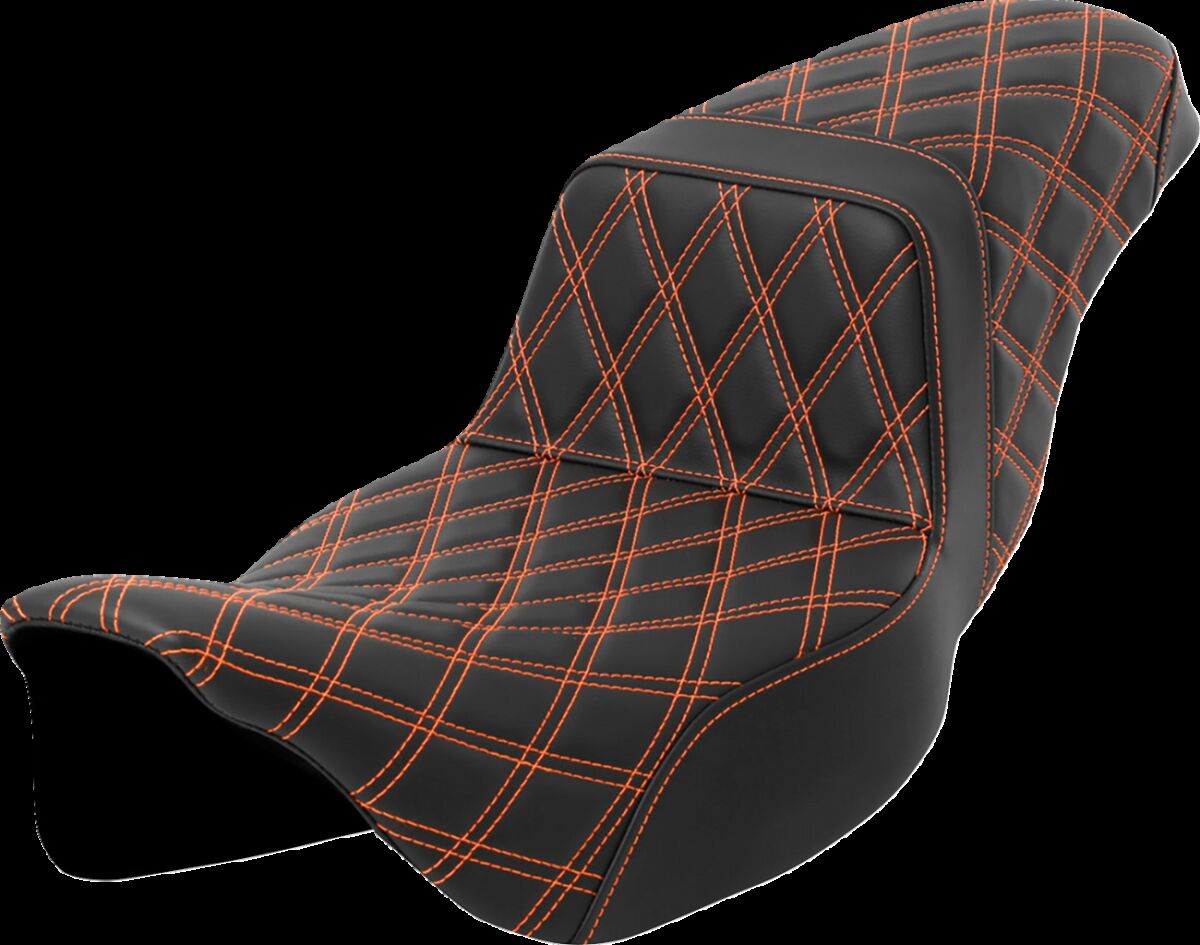 Step-Up Seat - Lattice Stitch - Orange Stitch - Extended Reach Flt