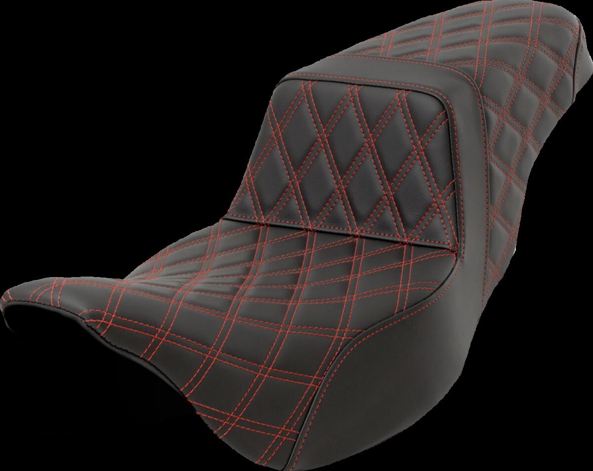 Step-Up Seat - Lattice Stitch - Red Stitch - Extended Reach Flt