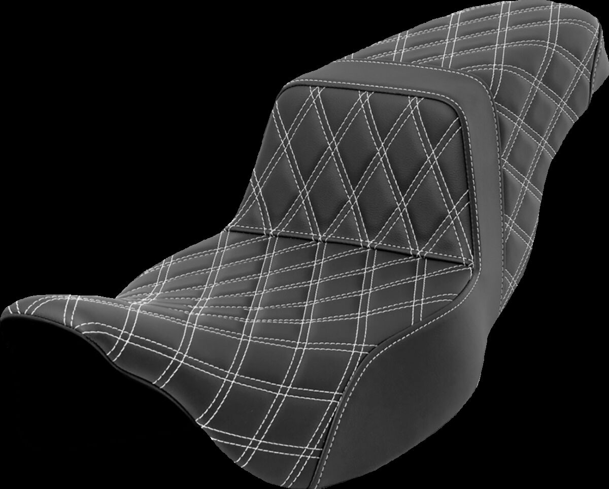 Step-Up Seat - Lattice Stitch - White Stitch - Extended Reach Flt