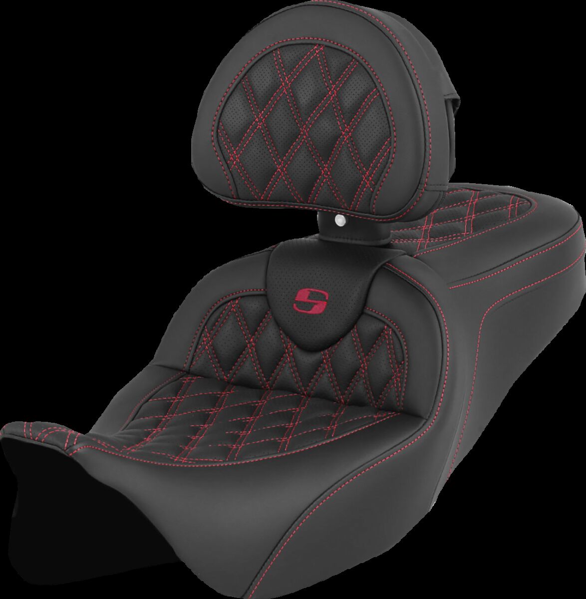 SEAT ROADSOFA LS W/BR BURGUNDY STITCH Flt - Bild 5