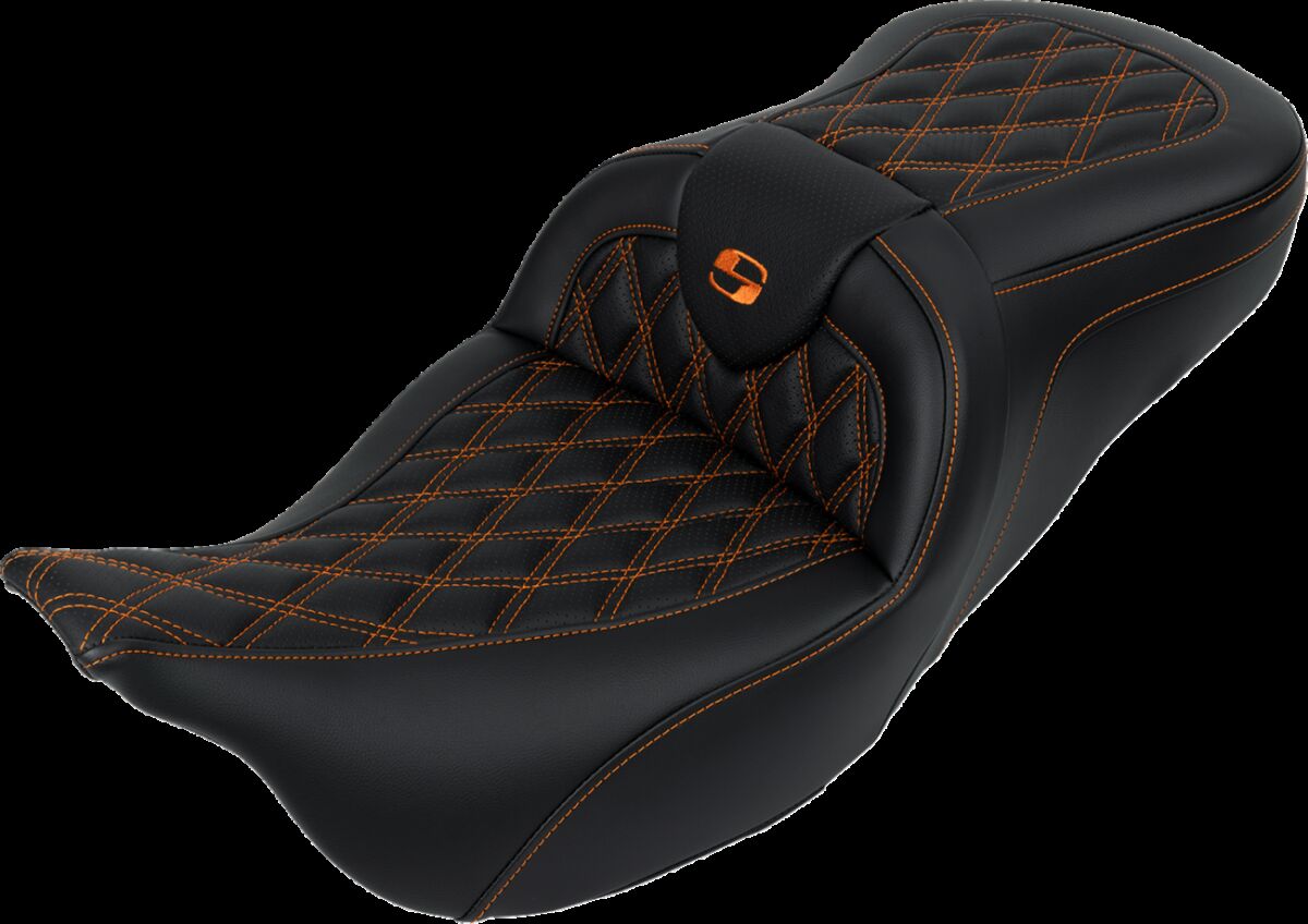 SEAT ROADSOFA LS W/BR ORANGE STITCH Flt