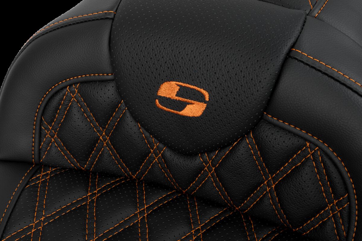 SEAT ROADSOFA LS W/BR ORANGE STITCH Flt - Bild 3