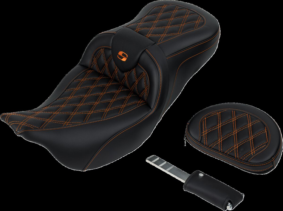 SEAT ROADSOFA LS W/BR ORANGE STITCH Flt - Bild 4