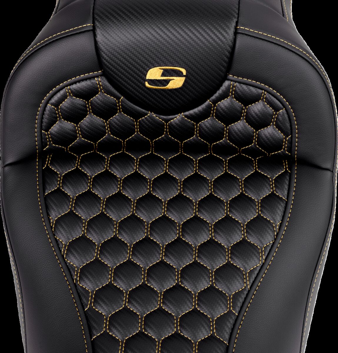RoadSofa™ Seat - Honeycomb - Gold Stitch - without Backrest Flt - Bild 2