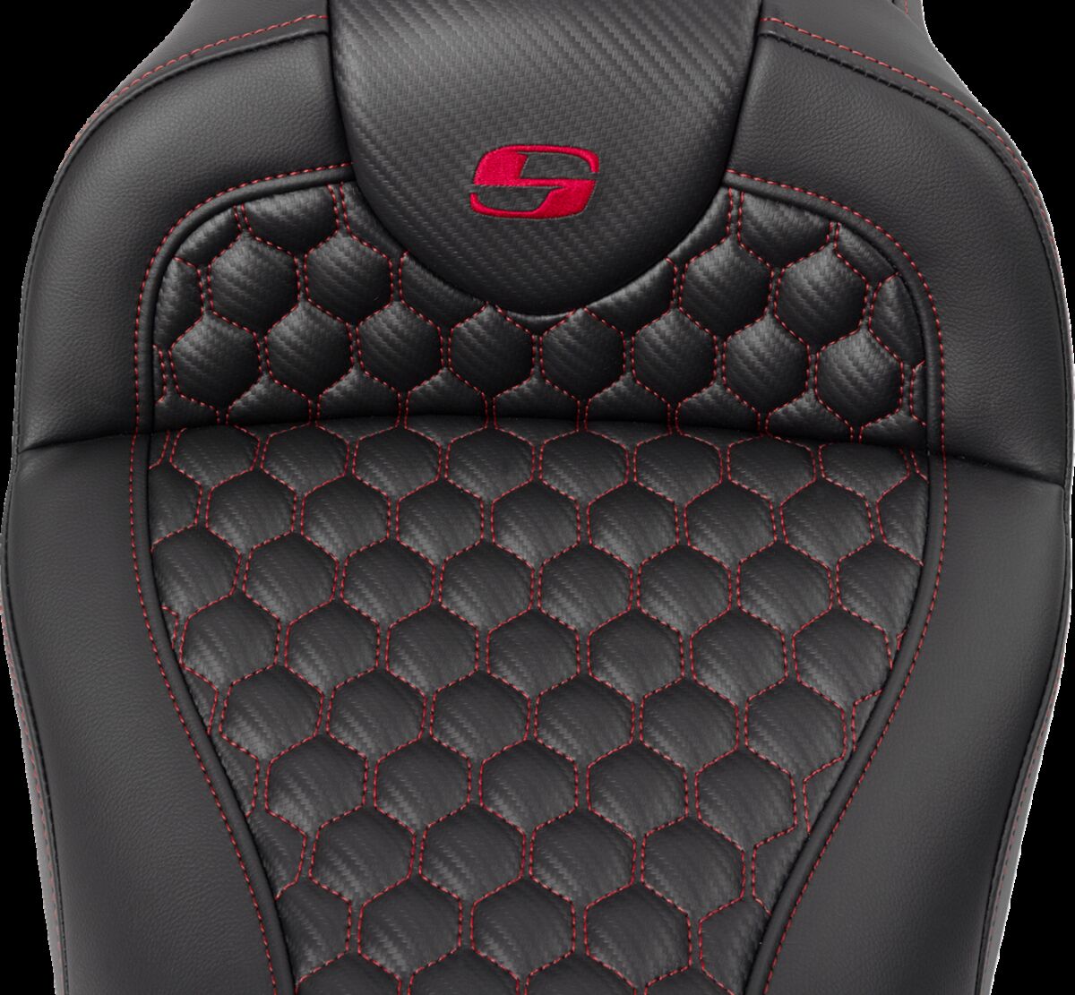 RoadSofa™ Seat - Honeycomb - Red Stitch - with Backrest Flt - Bild 4