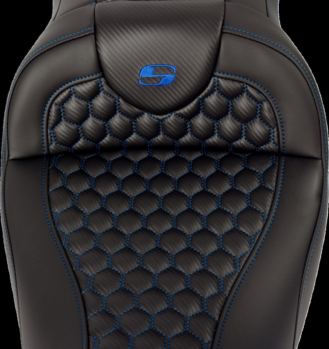 RoadSofa™ Seat - Honeycomb - Blue Stitch - with Backrest Flt - Bild 4