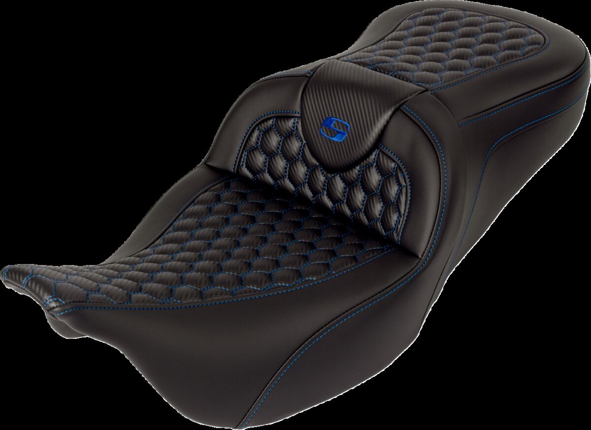 RoadSofa™ Seat - Honeycomb - Blue Stitch - with Backrest Flt - Bild 5