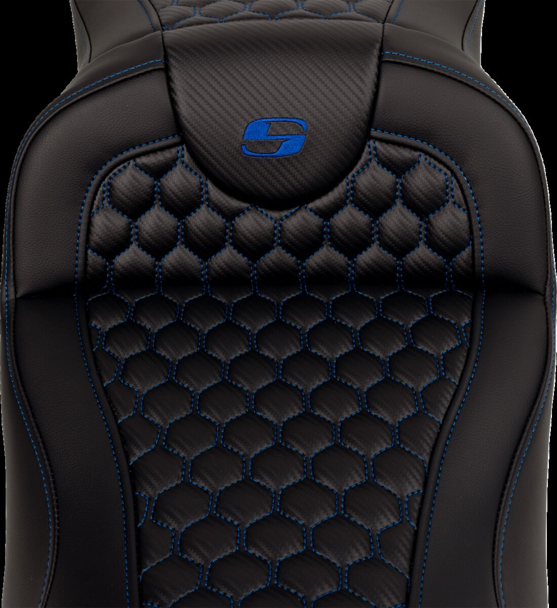 RoadSofa™ Seat - Honeycomb - Blue Stitch - without Backrest Flt - Bild 2