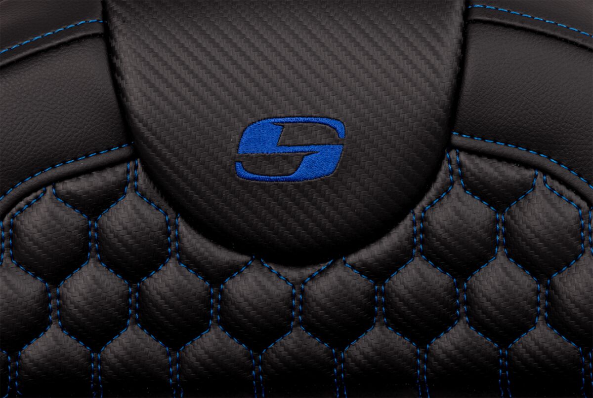 RoadSofa™ Seat - Honeycomb - Blue Stitch - without Backrest Flt - Bild 3