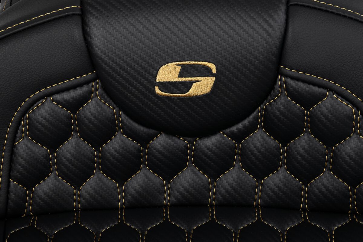 RoadSofa™ Seat - Honeycomb - Gold Stitch - without Backrest Flt - Bild 2