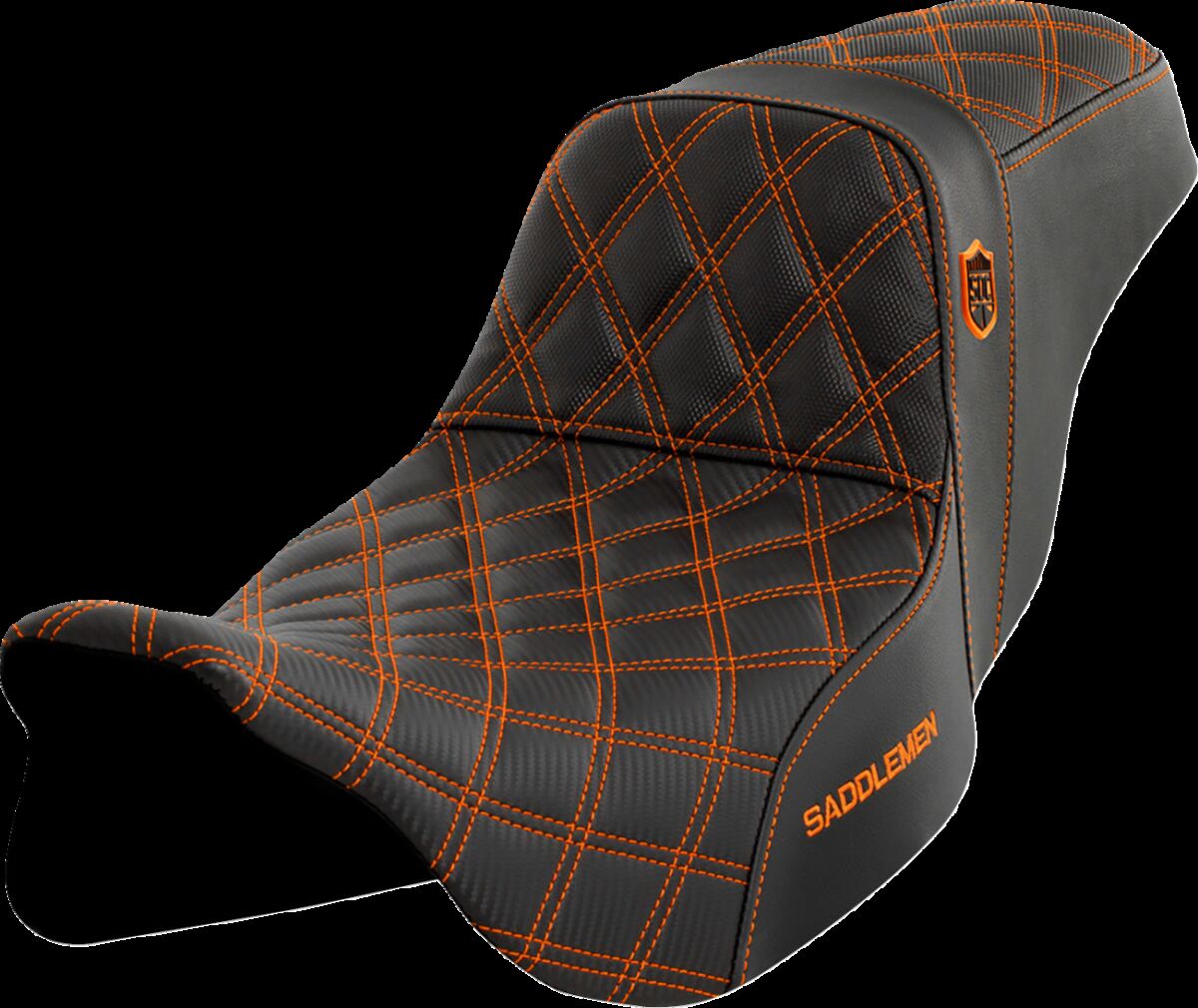 Pro Series SDC Performance Seat - without Backrest - Orange Stitch Flt
