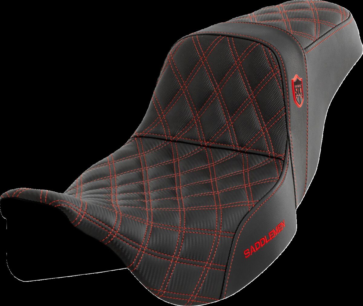 Pro Series SDC Performance Seat - without Backrest - Red Stitch Flt
