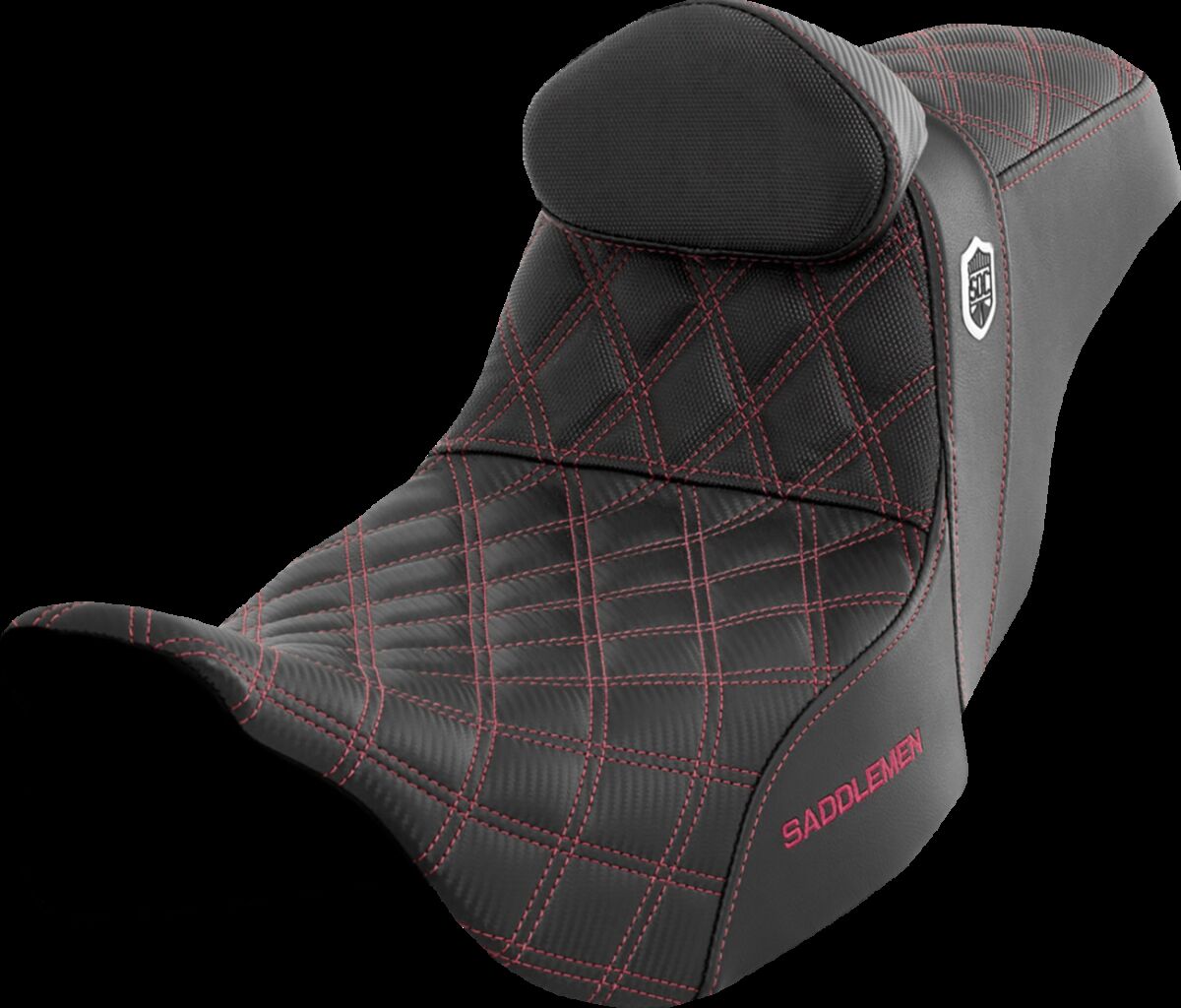Pro Series SDC Performance Seat - with Backrest - Wine Berry Stitch Flt