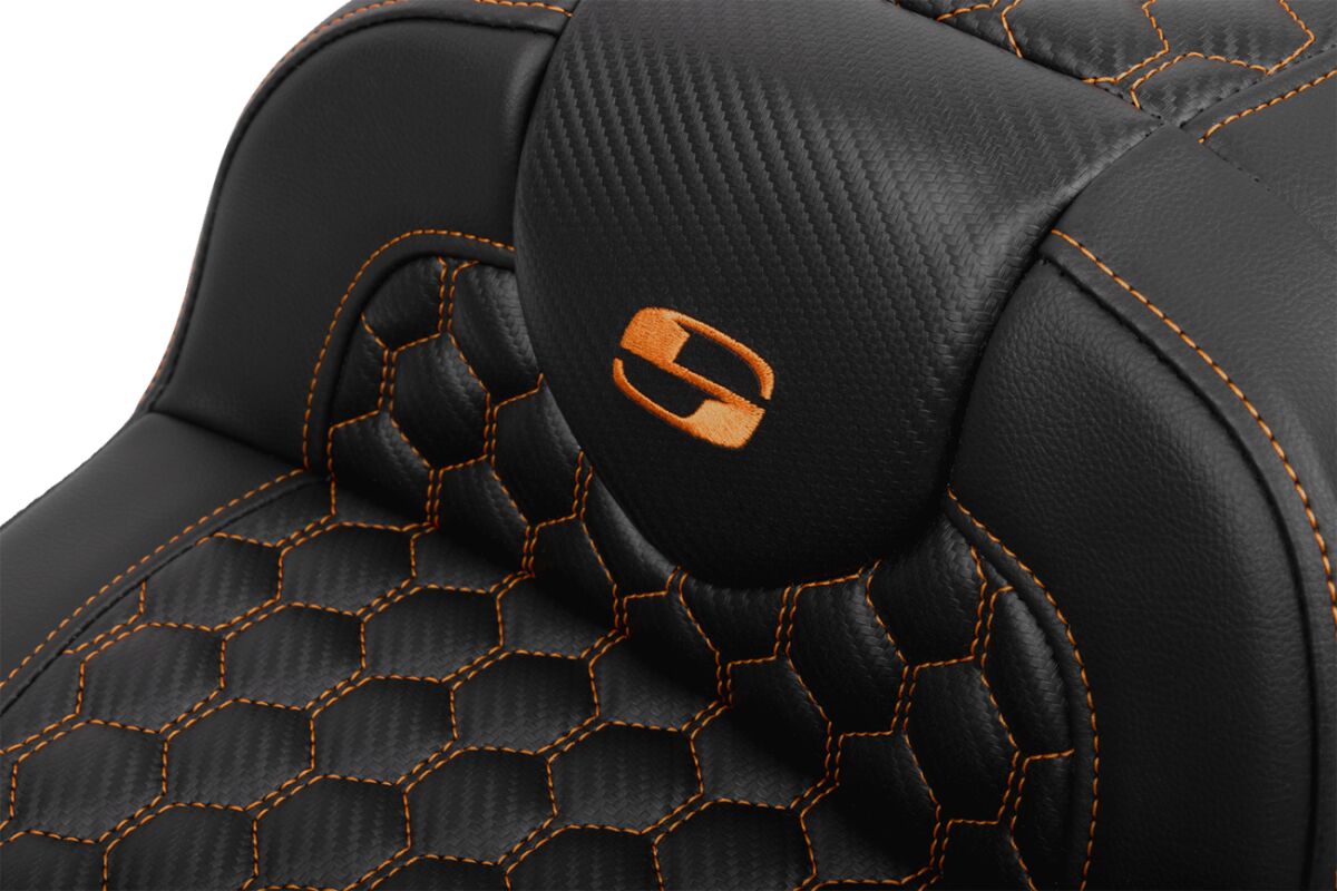 RoadSofa™ Seat - with Backrest - Orange Stitch - Extended - Bild 4