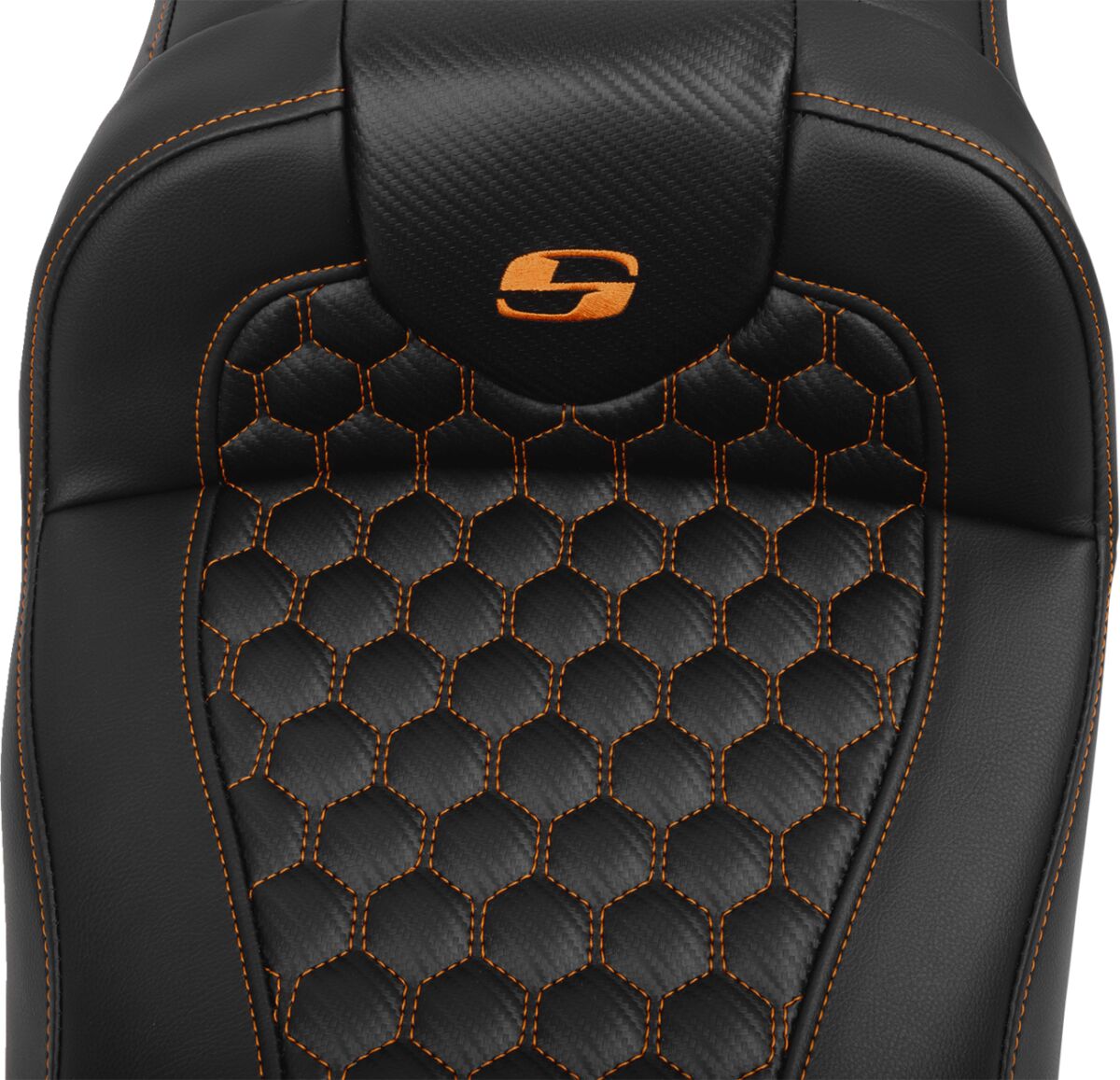 RoadSofa™ Seat - with Backrest - Orange Stitch - Extended - Bild 5