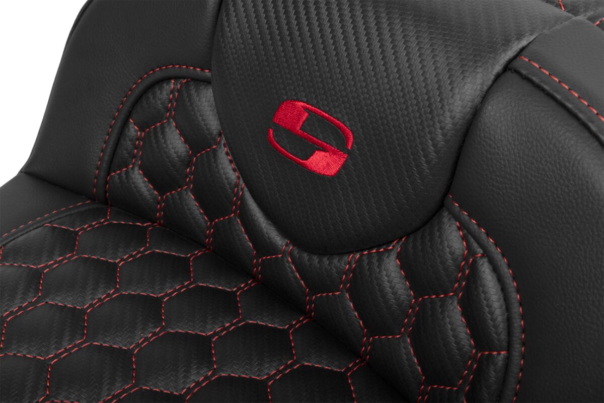 RoadSofa™ Seat - with Backrest - Red Stitch - Extended - Bild 4