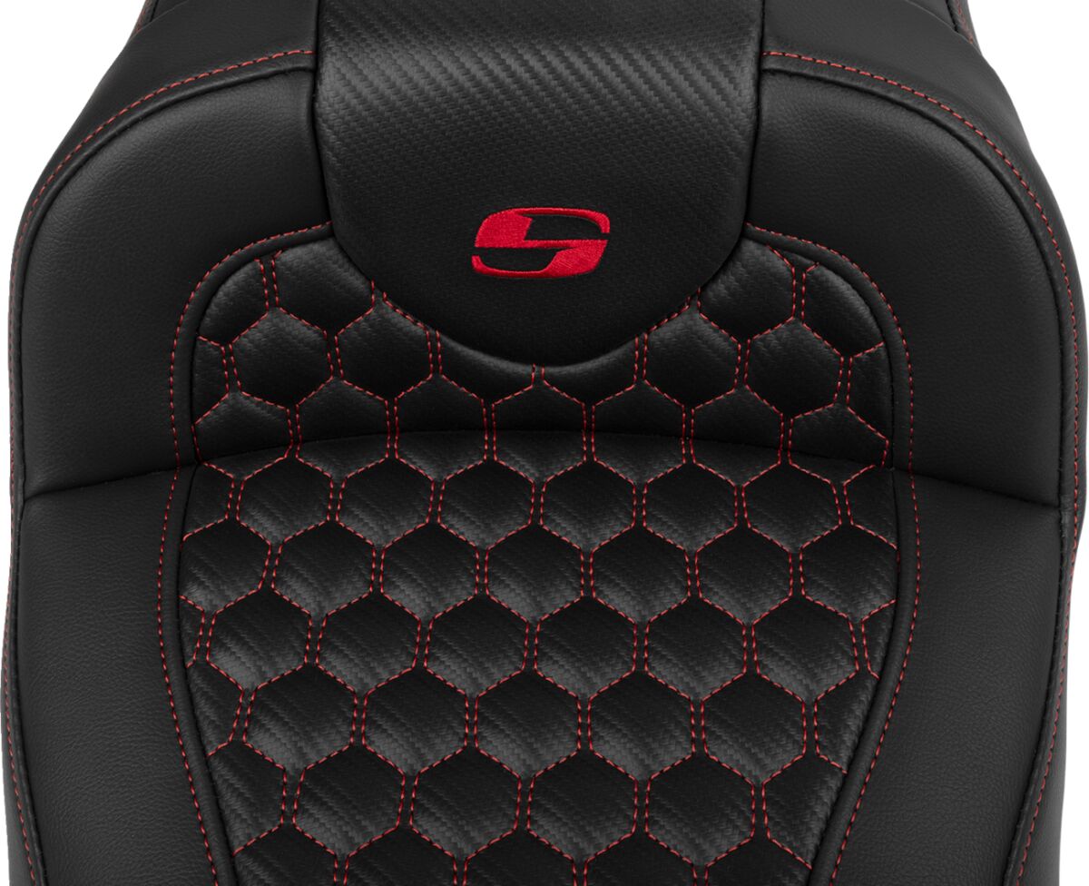 RoadSofa™ Seat - with Backrest - Red Stitch - Extended - Bild 5