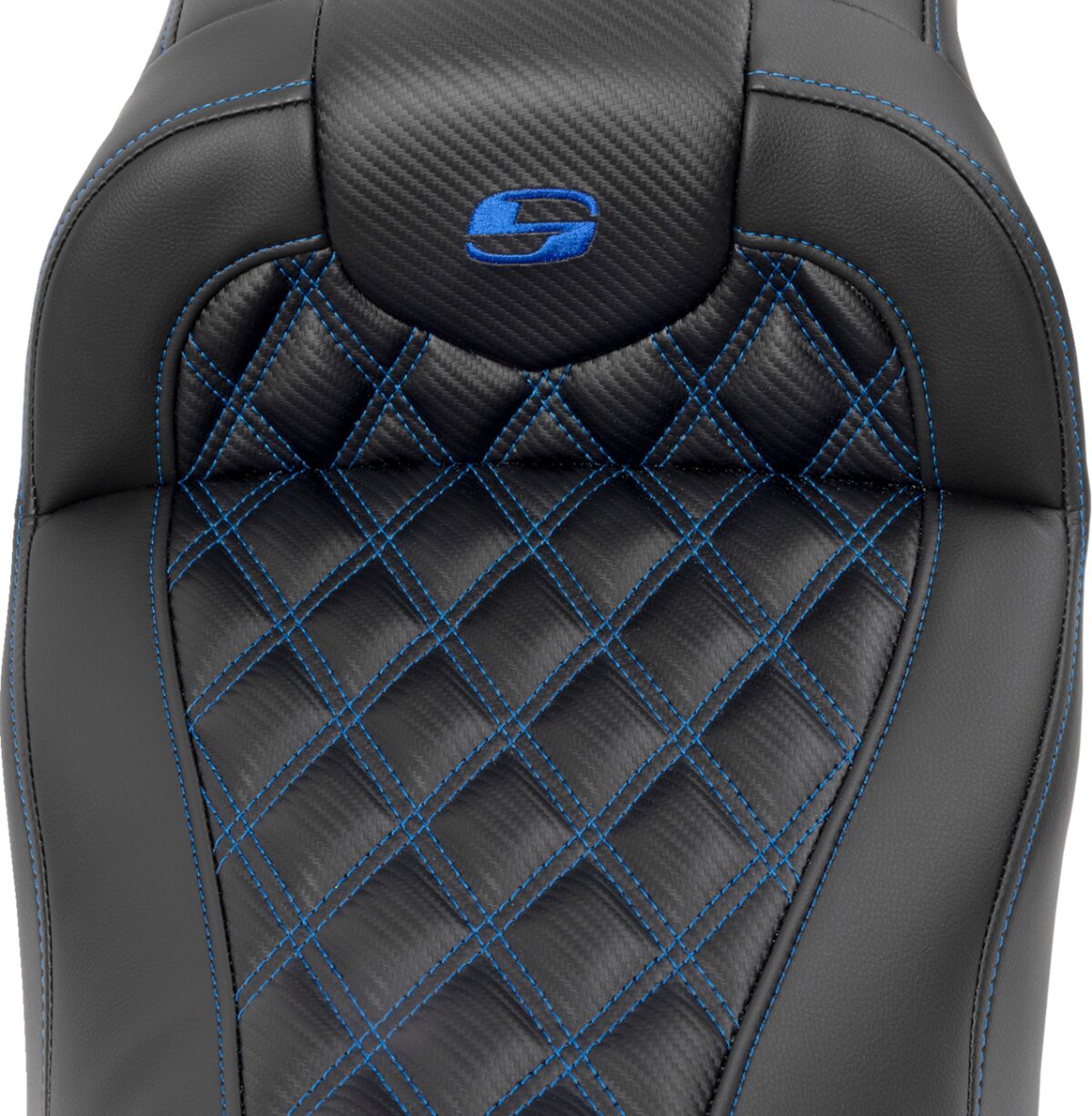 RoadSofa™ Seat - without Backrest - Carbon Fiber - Blue Stitch - Bild 2