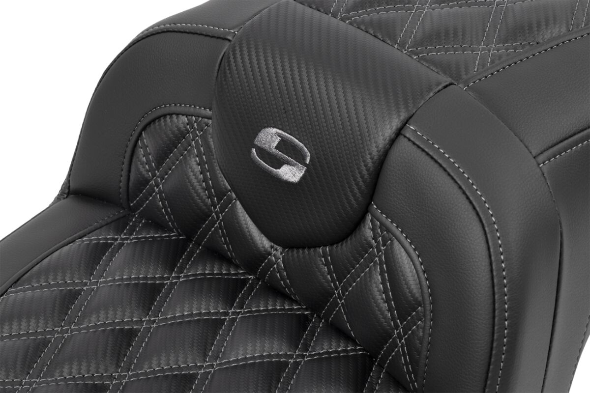 RoadSofa™ Seat - without Backrest - Carbon Fiber - Gray Stitch - Bild 2