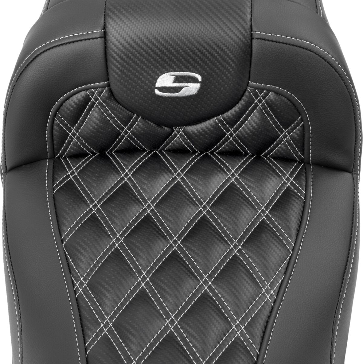 RoadSofa™ Seat - without Backrest - Carbon Fiber - Silver Stitch - Bild 2