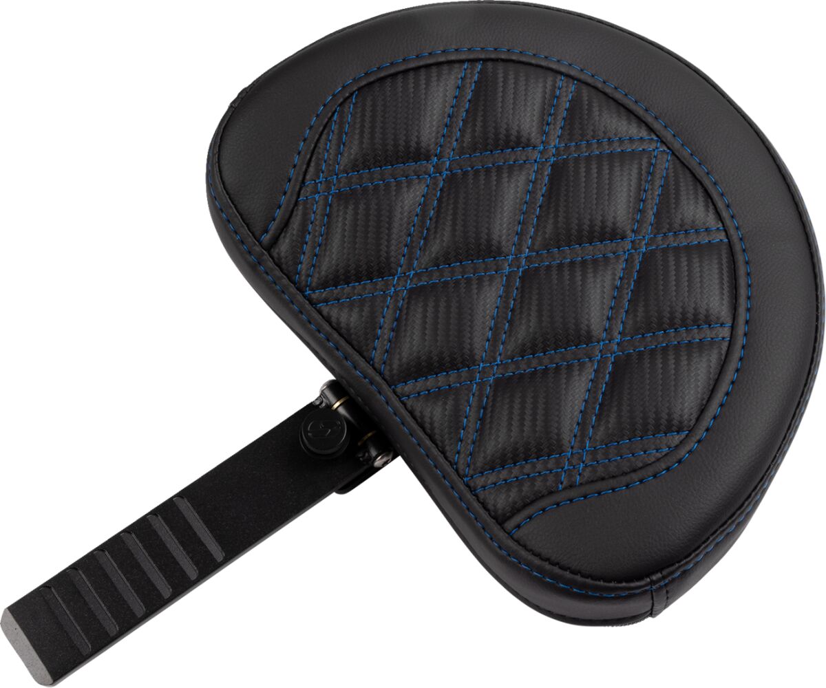 RoadSofa™ Seat - with Backrest - Carbon Fiber - Blue Stitch - Bild 4