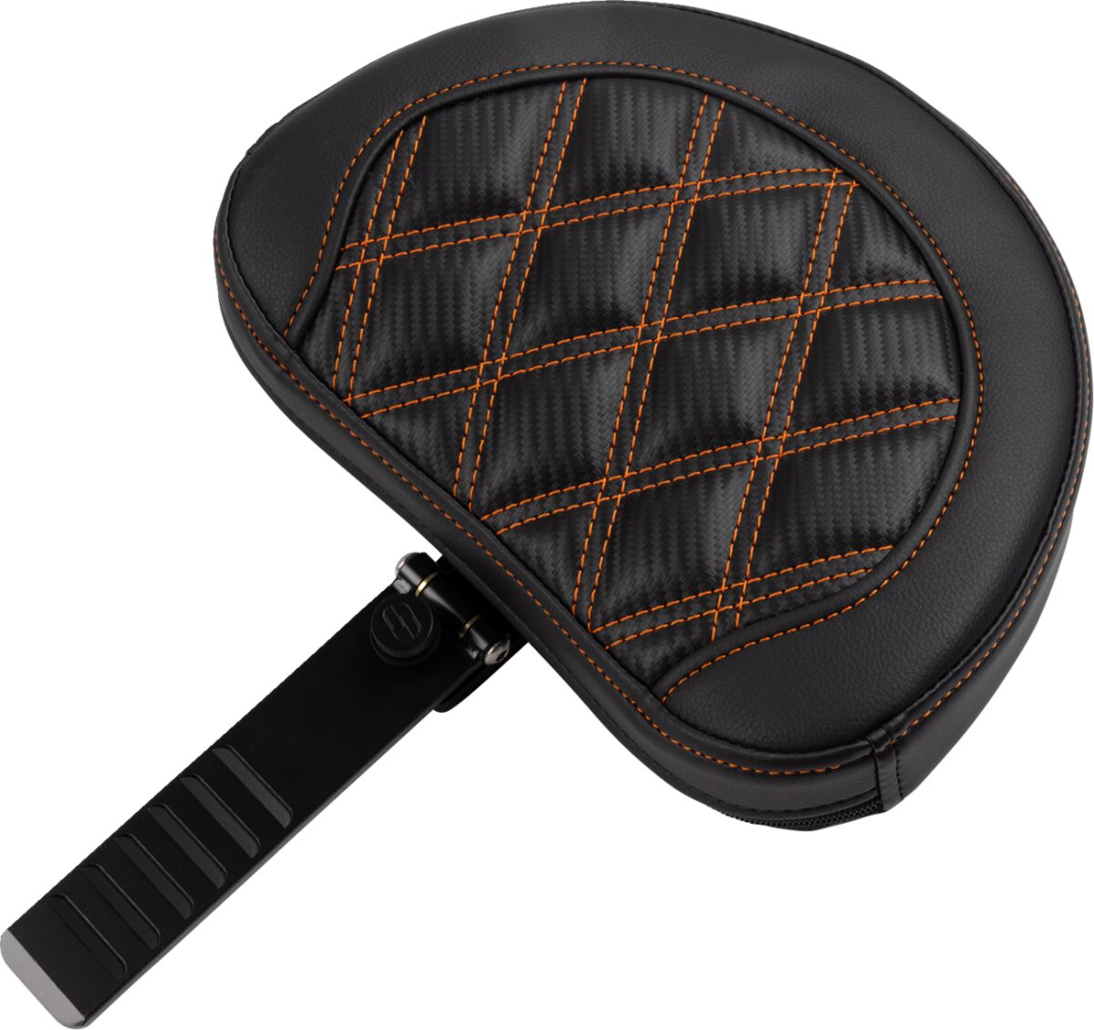 RoadSofa™ Seat - with Backrest - Carbon Fiber - Orange Stitch - Bild 4