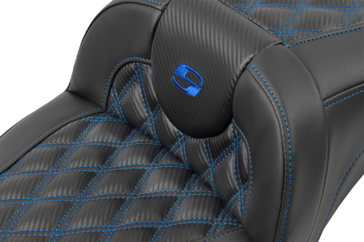 RoadSofa™ Seat - without Backrest - Carbon Fiber - Blue Stitch - Extended - Bild 2