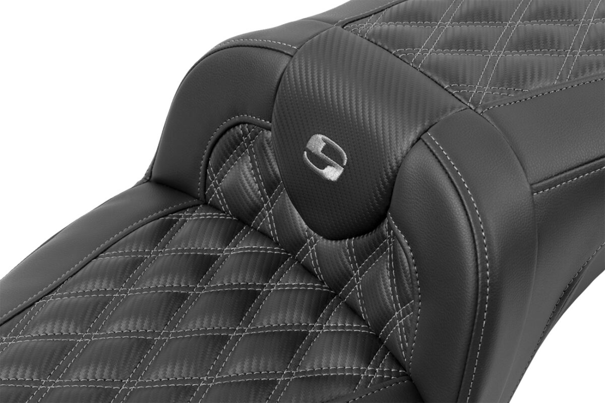 RoadSofa™ Seat - without Backrest - Carbon Fiber - Gray Stitch - Extended - Bild 2