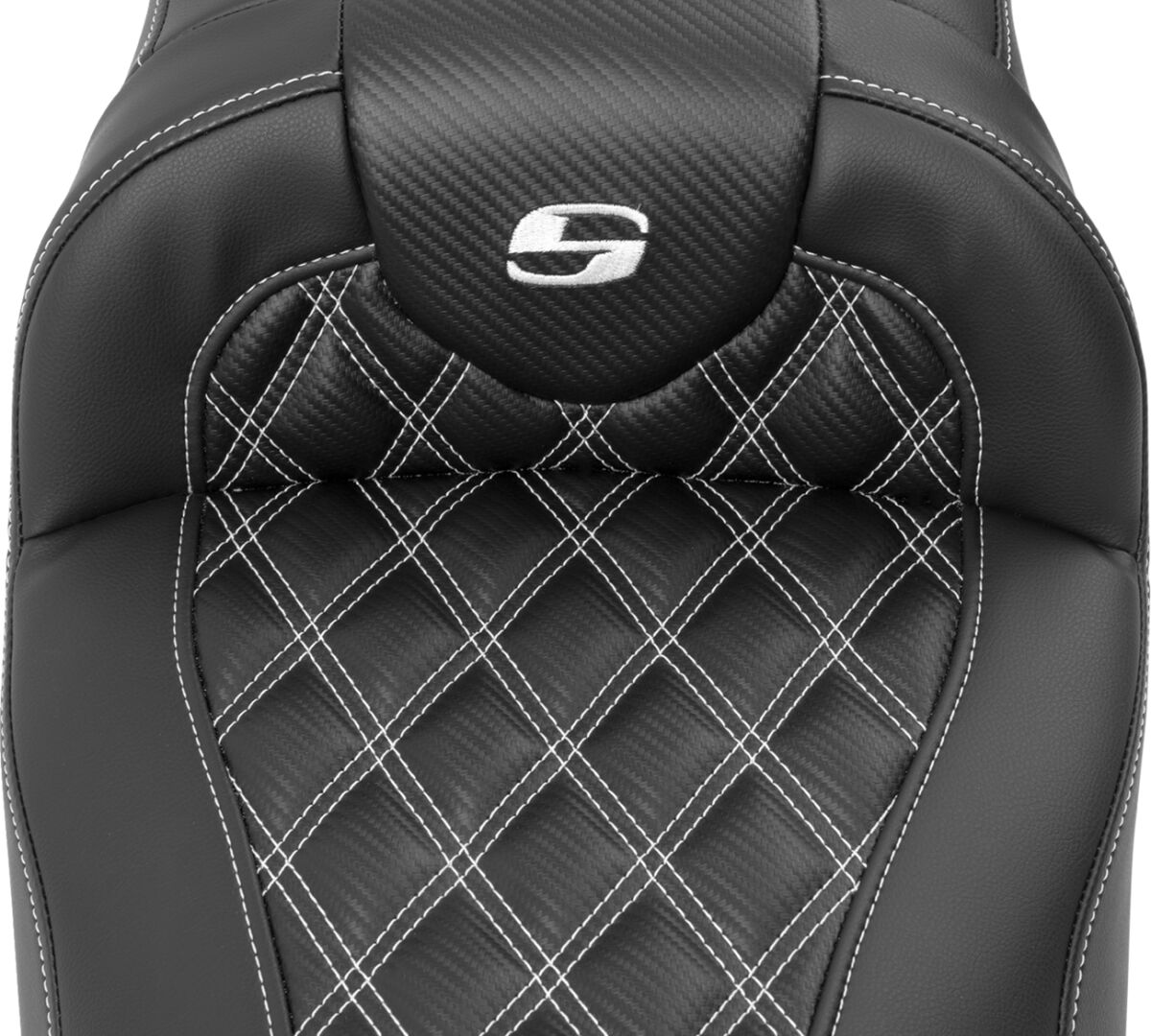 RoadSofa™ Seat - without Backrest - Carbon Fiber - White Stitch - Extended - Bild 2