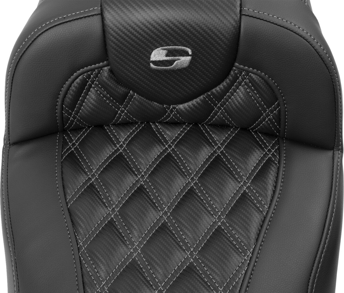 RoadSofa™ Seat - with Backrest - Carbon Fiber - Gray Stitch - Extended - Bild 7