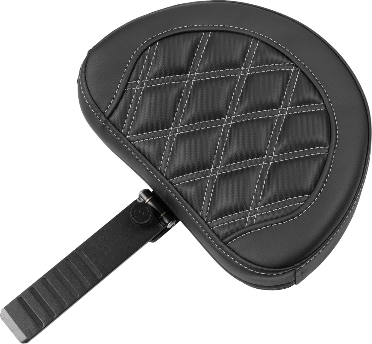 RoadSofa™ Seat - with Backrest - Carbon Fiber - Silver Stitch - Extended - Bild 3