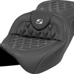 Roadsofa™ Seat - Lattice Stitch - Silver Stitch - w/o Backrest Flt