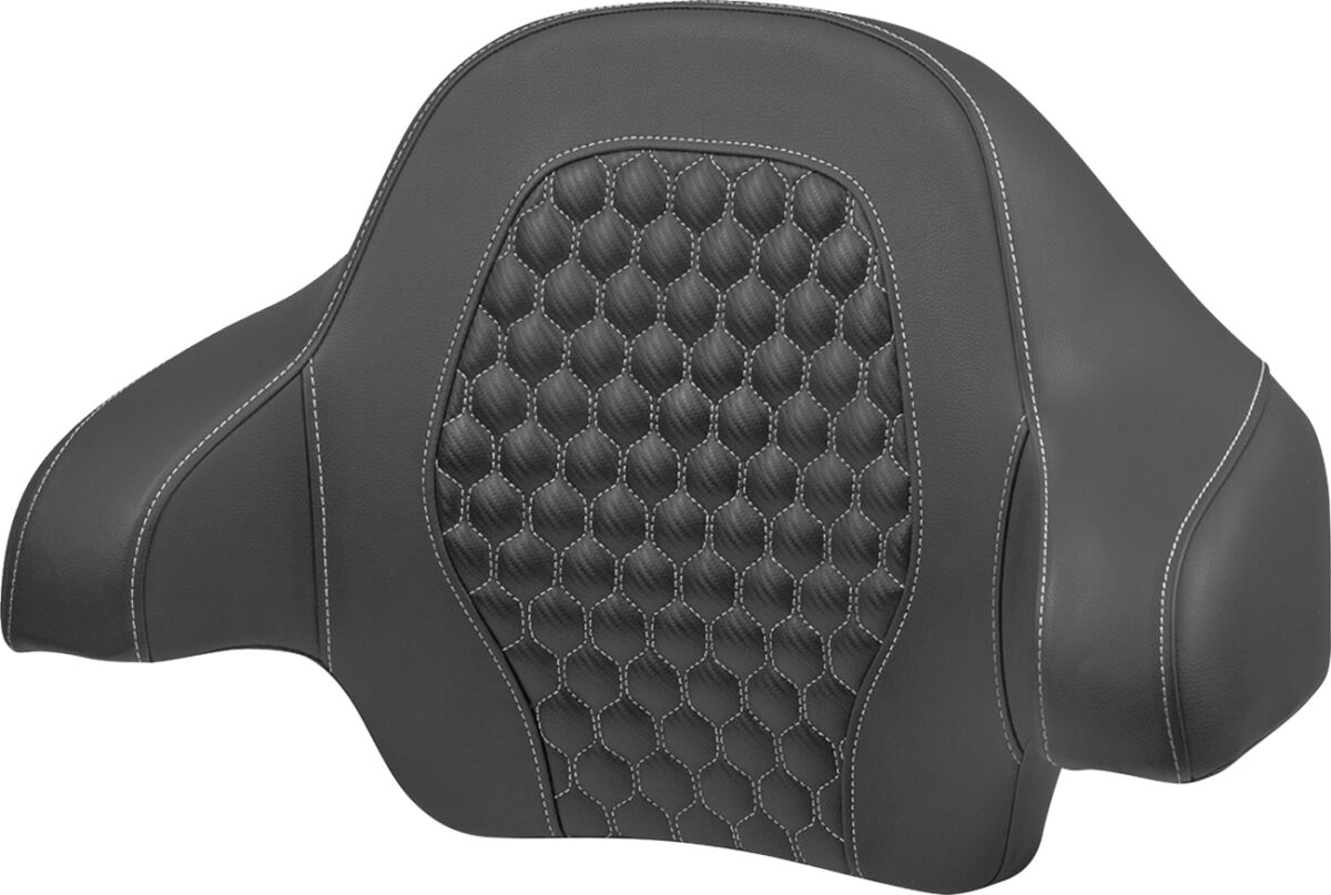 Tour Pack Backrest Pad - Honeycomb - Silver Stitching