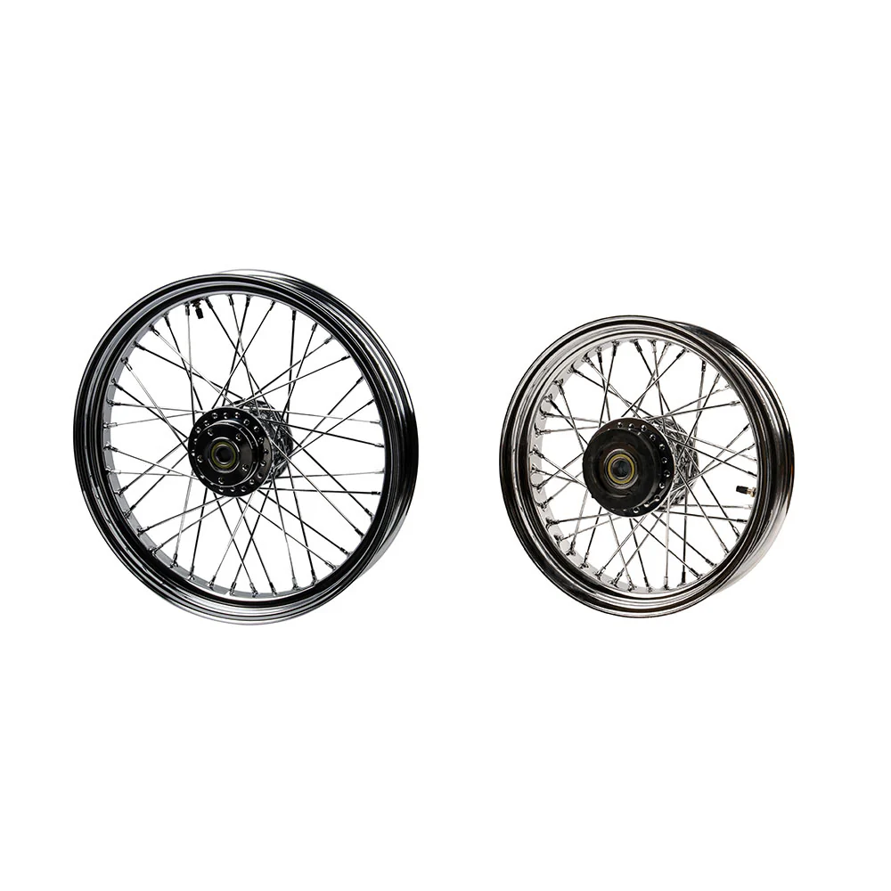 Front 19x2.5 Spoke Tubeless Wheel - Harley Softail 2018+ Street Bob & Softail Standard - Chrome