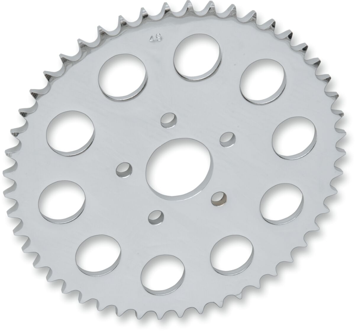 REAR CHAIN SPROCKET 530 FLAT 46T STEEL/CHROME