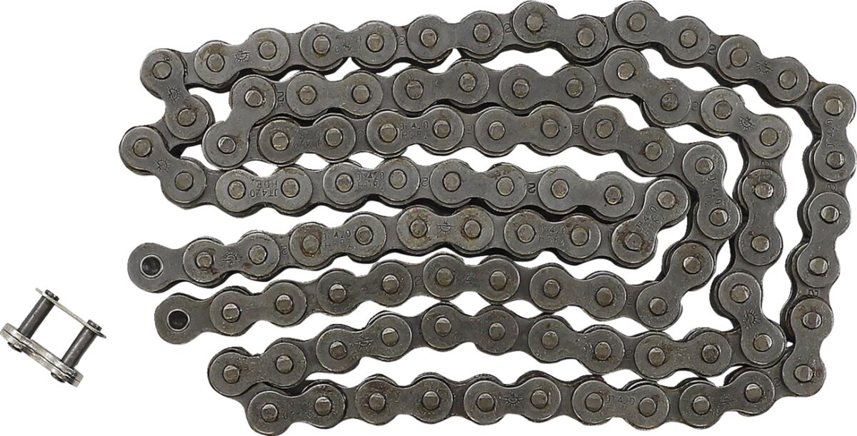 JT CHAIN 420-HDR-98-SL / STANDARD SERIES HEAVY DUTY DRIVE CHAIN / NON-SEAL / CLIP TYPE / NATURAL (GR