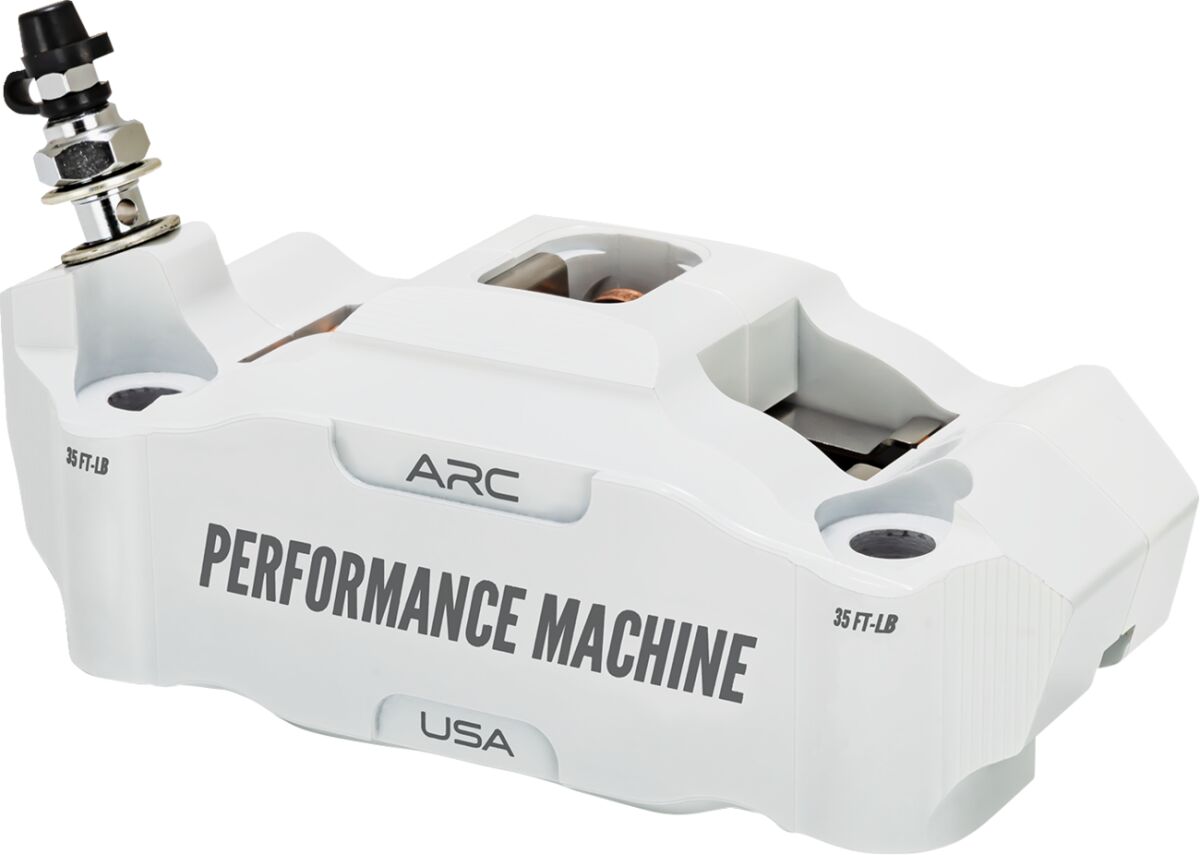 Caliper Front Left White 125x4