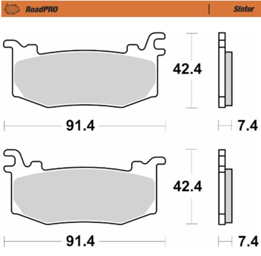 BRAKE PAD SINTER - MOTO-MASTER