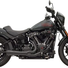2-1 Short Ripper Svart - Softail 2018+