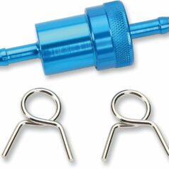 FUEL FILTER ALUMINIUM BLUE